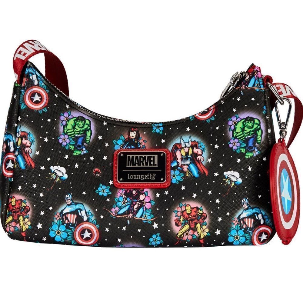 Loungefly x Marvel Tatoo Crossbody w/ Coin Pouch